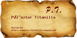 Pásztor Titanilla névjegykártya